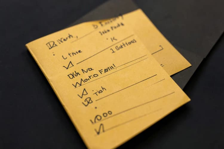 Lista de critérios com ícones de check-list.